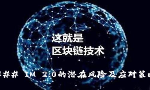 ### IM 2.0的潜在风险及应对策略